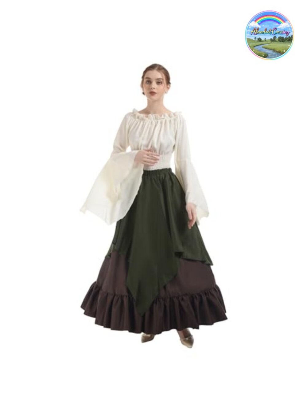 Women's Renaissance Medieval Victorian Costume Dress Gown